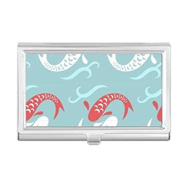 Imagem de Carp Waves Japan Totem Porta-cartão de visita Carteira de bolso