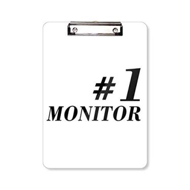 Imagem de Número 1 monitor de graduação estação prancheta pasta bloco de escrita placa de apoio A4