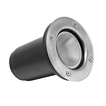 Imagem de Projetor Embutir Solo Para Par 20 Sem Grade Inox Escovado Grande 12,8CM Ref.701.14 - Incolustre