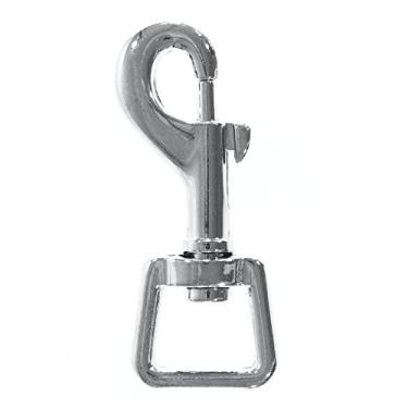 Imagem de Gancho de encaixe giratório Paracord com acabamento prateado – Escolha entre tamanhos de 1,5 cm, 1,9 cm e 2,5 cm – Pacotes com 5, 10 e 20 – Perfeito para chaveiro, cordão, coleira para animais de estimação e mais