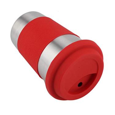 Imagem de Copo de aço inoxidável, copo de aço inoxidável, copo de escova de dentes, garrafa de água com isolamento térmico para viagens ao ar livre (vermelho)