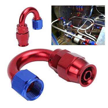 Imagem de Acessórios Ptfe Teflon An8, Modificação de Potência do Motor An8 Adaptador Giratório de Liga de Alumínio para Refrigeração de Óleo para Tubo de Óleo (180 Graus)