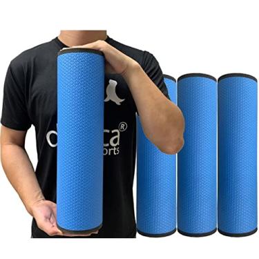 Imagem de Kit 3 Rolos de Massagem Liberação Miofascial 45x12cm DF1077 Azul Royal Dafoca Sports