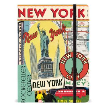 Imagem de Caderno vintage Cavallini de 15 x 20 cm de Nova York, 144 páginas