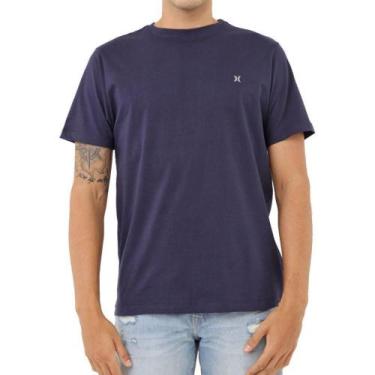 Imagem de Camiseta Hurley Silk Oversize Heat Masculina Azul Marinho