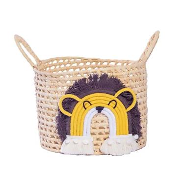 Imagem de Cesto Organizador Brinquedos, Roupas, Mantas Sáfari Em Palha Natural