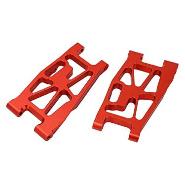 Imagem de Braços de Suspensão de Carro RC, Melhoram o Desempenho de Liga de Alumínio Leve RC Conjunto de Braço de Suspensão Dianteira Traseira Estrutura Estável para 1/10 Carros RC