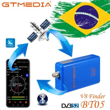 Imagem de GTMEDIA-Localizador de satélite com Bluetooth  V8 Sat Finder  melhor do que Satlink  Ws-6933  6906