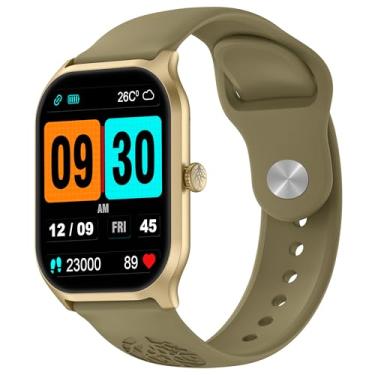 Imagem de Smartwatch Haiz My Watch 2 PRO Compatível com Android IOS À Prova D'água IP67 Chamadas Bluetooth (Dourado)