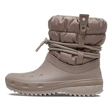 Imagem de Crocs Botas femininas clássicas Neo Puff Luxe | Botas de inverno botas de neve, Cogumelo, 35 BR