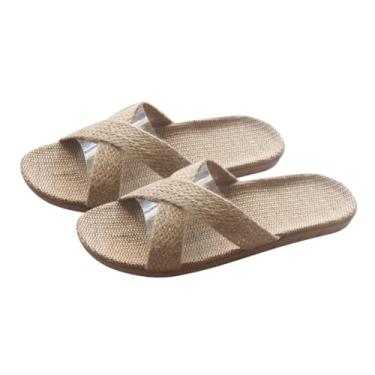 Imagem de Holibanna chinelos de linho de verão sandálias masculinas sandálias de praia chinelos para homens chinelos de casa para homens chinelos de primavera chinelos masculinos Primavera e verão