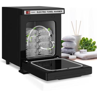 Imagem de Armário de aquecimento de toalhas 5L, mini aquecedor de toalhas de aquecimento profissional, aquecimento de alta temperatura de 360 ​​°, para cuidados faciais, beleza de spa, massagem de tat