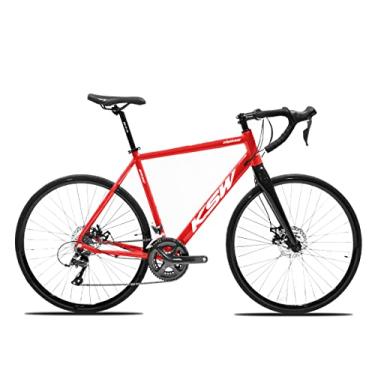 Imagem de Bicicleta Speed Road Aro 700 KSW Grupo Shimano Claris 2x8V,54,Vermelho Branco