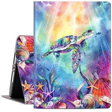 Imagem de Lokigo Nova capa para iPad 10.2 para iPad 9ª geração/iPad 8ª geração/iPad 7ª geração 10,2 polegadas capa para iPad para crianças, visualização em vários ângulos, capa de iPad 9ª geração, tartaruga