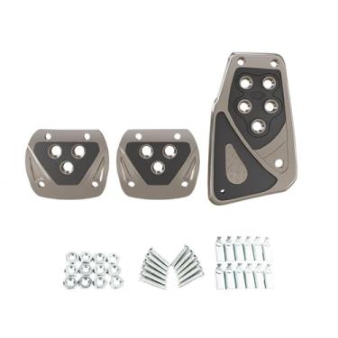 Imagem de LHYUSHUN Capa antiderrapante para pedal de freio e gás, freio de veículo sem perfuração e tampa do pedal do acelerador para carro com transmissão manual