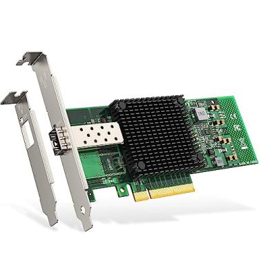 Imagem de EDUP Placa de rede PCI-E de 10 Gb com chip Intel 82599EN, porta SFP+ única, PCI Express X8, compare com Intel X520-DA1 (Intel E10G41BTDA), adaptador LAN Ethernet compatível com Windows