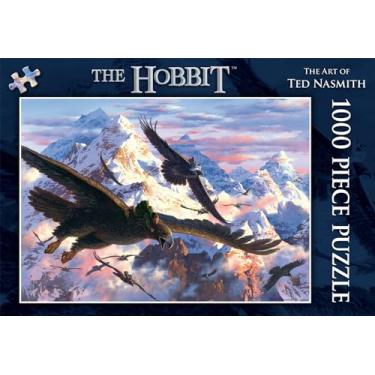 Imagem de The Hobbit 1000 Piece Jigsaw Puzzle: The Art of Ted Nasmith: Bilbo and the Eagles