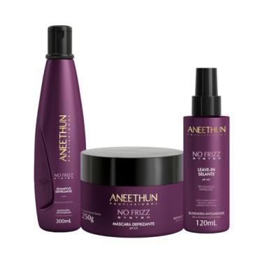 Imagem de Kit Aneethun No Frizz Shampoo, Máscara e Leave-in Selante