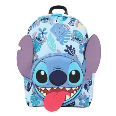 Imagem de Mochila Disney Stitch Personagem 3D 43.2 cm, Stitch Big Face, OSFA, Personalizada