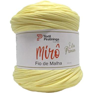 Imagem de Barbantes Piratininga Fio De Malha, Amarelo, Mirô Premium, Rolo de 140 Metros
