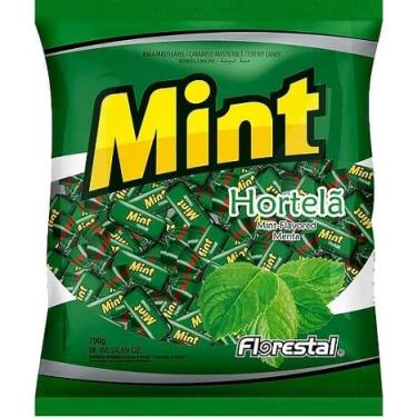 Imagem de Bala Mint Hortelã Mastigável Florestal 500g 100unidades