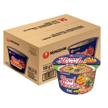 Imagem de Caixa Lamen Coreano Bowl Noodle Soup Hot & Spicy 100g - 12 Copos