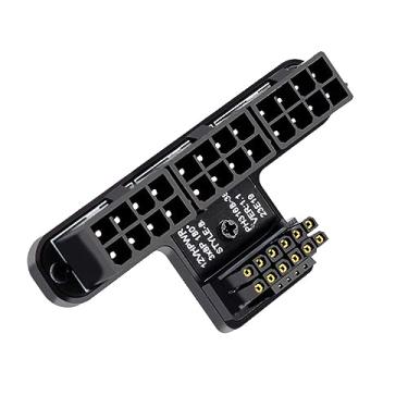 Imagem de cablecc ATX3.0 PCI-E 5.0 12VHPWR Power Modular para 3xPCIe ATX 8P Type-B Up Angled 90 graus adaptador para placa gráfica 16Pin 12+4P 4080 5090TI