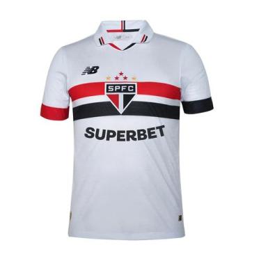 Imagem de Camiseta São Paulo Super Bet Torcedor 24/25 Masculina - New Balance