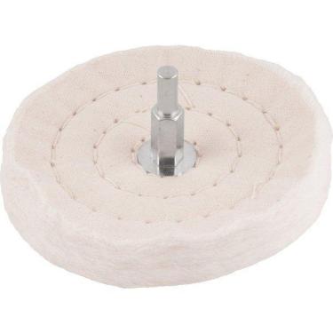 Imagem de Roda de Pano 4 c/Haste Vonder - Polimento - Furadeira