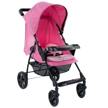 Imagem de Carrinho De Bebê Para Passeio Galzerano Romano De 0 Meses Até 15kg Rosa