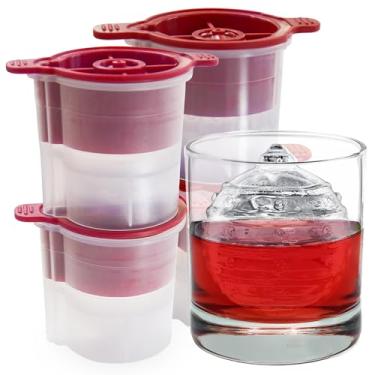 Imagem de Tovolo Molde de gelo para enfeite de Natal, conjunto de 4 - molde de gelo grande ideal para bebidas festivas e festivas - Armazenamento sem odor no freezer, pode ser lavado na máquina de lavar louça