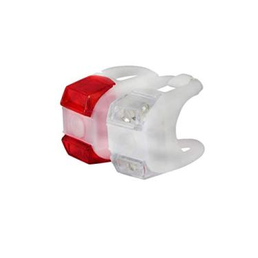 Imagem de KIT FAROL BRANCO PISCA VERMELHO BICICLETA BIKE LED ABSOLUTE
