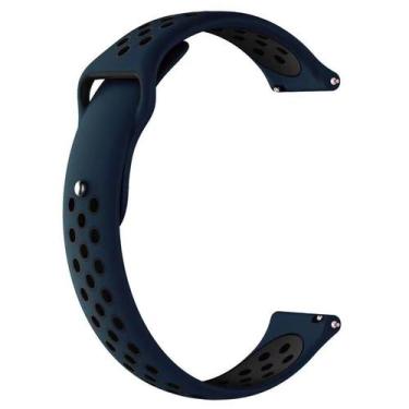 Imagem de Pulseira 20mm Silicone Running para Relógio e Smartwatch - Poolsy,  Az
