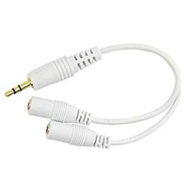 Imagem de Cabo P2-Macho Estéreo 2 J2-Fêmea Para Celular - A.R Variedades Mt