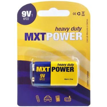 Imagem de Bateria Original MXT Power Heavy Duty 9 Volts Violão Baixo