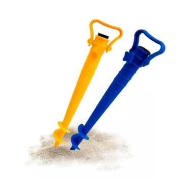 Imagem de Kit 2 Saca Areia Furador De Pressão Fixação Furo Guarda Sol Praia - Mo