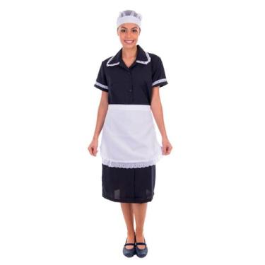 Imagem de Kit com 2 Vestidos em Tecido Oxford com avental e Detalhes em Bordado 