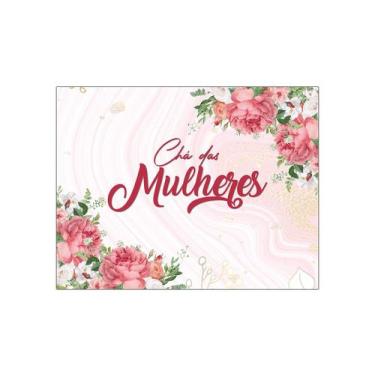 Imagem de Painel de Festa Horizontal 1,55 X 1,20 - Chá das Mulheres Floral e Dou