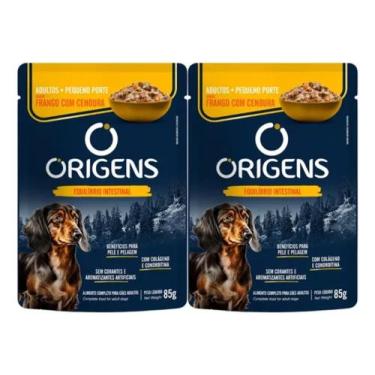Imagem de Kit 2un Sachê Origens Cães Adulto Pequeno Sabor Frango 85g