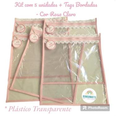 Imagem de Kit c/ 5 Saquinhos Para Bolsa de Maternidade - em Plástico Cristal com