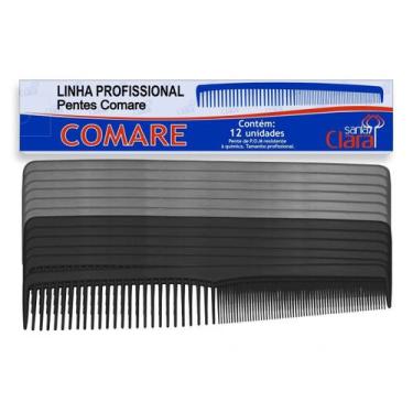 Imagem de Pente Plástico Médio Modelo Comare Com 01 Ou 12 Unidades  - Santa Clar