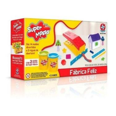 Imagem de Super Massa Massinha Fábrica Feliz Com Moldes Estrela, Colorido, Fábri