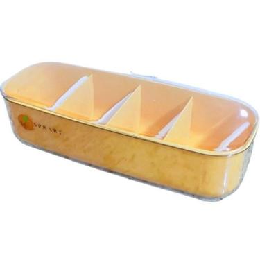 Imagem de Porta Temperos Fofo em Acrílico com Pegador 4 Divisórias - Isanog