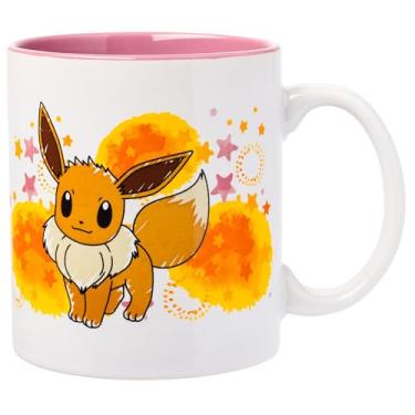 Imagem de Silver Buffalo Caneca de cerâmica Pokemon Eevee Star Splatter, 590 ml