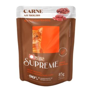 Imagem de Ração Úmida para Gatos Castrados Quatree Supreme Super Premium Carne a