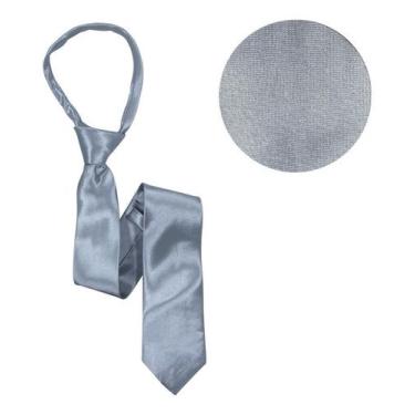 Imagem de 10 Gravatas Masculina Adulto Com Ziper Lisa Nó Pronto Casamento - Rpir