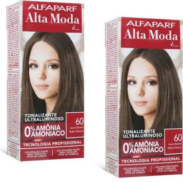 Imagem de Alta Moda Alfaparf kit c/2 Tonalizante 60 Louro Escuro 120g