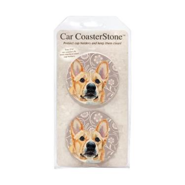 Imagem de CoasterStone Porta-copos de carro Corgi CR378, tamanho padrão, pedra
