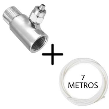 Imagem de Adaptador T Conexão Filtro Purificador de Água com Mangueira 7 Metros 