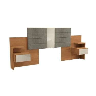 Imagem de Cabeceira Cama Box Madeirado Cor Canela Casal/queen G290 2gavs Canela - Kappesberg